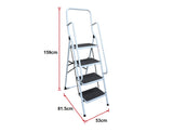 NNEDSZ Non Slip 4 Step Steel Ladder