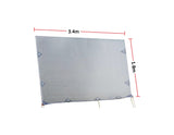 NNEDSZ Caravan Privacy Screen Side Sunscreen Sun Shade for 12' Roll Out Awning