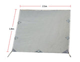 NNEDSZ Top Caravan Privacy Screen Sun Shade End Wall Roll Out Awning Side Extension