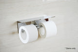 NNEDSZ Steel Double Toilet Paper Holder Towel Roll Tissue Rack Storage Shelf