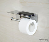 NNEDSZ Steel Double Toilet Paper Holder Towel Roll Tissue Rack Storage Shelf