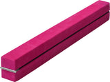 NNEDSZ Gymnastics Folding Balance Beam Pink Synthetic Suede