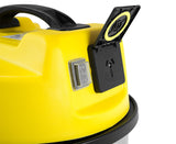 NNEDPE Pronti 30L 1200W Stainless Steel Wet Dry Vacuum Cleaner - Yellow