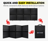 NNEDSZ 200W Folding Solar Panel Blanket Caravan Mono Completed Kit With Dual USB 12V