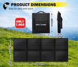 NNEDSZ 200W Folding Solar Panel Blanket Caravan Mono Completed Kit With Dual USB 12V