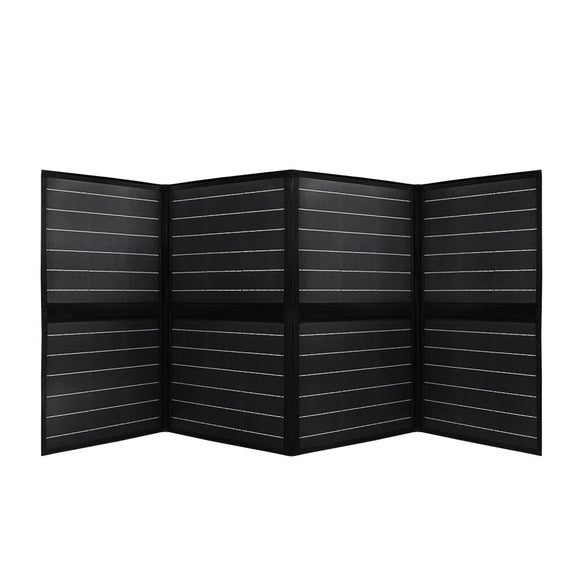 NNEDSZ 200W Folding Solar Panel Blanket Caravan Mono Completed Kit With Dual USB 12V