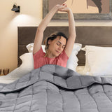 NNEDPE Laura Hill Weighted Blanket Heavy Quilt Doona 5Kg - Grey