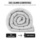 NNEDPE Laura Hill Weighted Blanket Heavy Quilt Doona 5Kg - White
