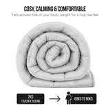 NNEDPE Laura Hill Weighted Blanket Heavy Quilt Doona 7Kg - White