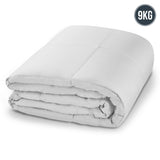 NNEDPE Laura Hill Weighted Blanket Heavy Quilt Doona Queen 9Kg -White