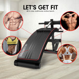 NNEDPE Powertrain Incline Sit-Up Bench with Resistance Bands and Rowing Bar