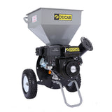 NNEDPE Ducar 8HP Wood Chipper Shredder Mulcher Petrol Silver Black