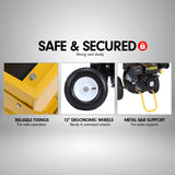 NNEDPE Ducar 8HP Wood Chipper Shredder Mulcher Grinder Petrol Yellow Black