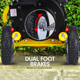 NNEDPE Ducar 8HP Wood Chipper Shredder Mulcher Grinder Petrol Yellow Black