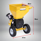 NNEDPE Ducar 8HP Wood Chipper Shredder Mulcher Grinder Petrol Yellow Black