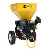 NNEDPE Ducar 8HP Wood Chipper Shredder Mulcher Grinder Petrol Yellow Black