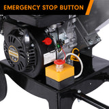 NNEDPE Ducar 7HP Wood Chipper Shredder Mulcher Grinder Petrol Silver