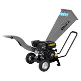 NNEDPE Ducar 7HP Wood Chipper Shredder Mulcher Grinder Petrol Silver