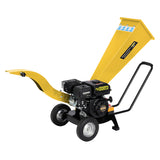 NNEDPE Ducar 7HP Wood Chipper Shredder Mulcher Grinder Petrol Yellow