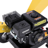 NNEDPE Ducar 7HP Wood Chipper Shredder Mulcher Grinder Petrol Yellow
