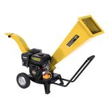 NNEDPE Ducar 7HP Wood Chipper Shredder Mulcher Grinder Petrol Yellow