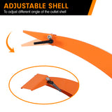 NNEDPE Ducar 7HP Wood Chipper Shredder Mulcher Grinder Petrol Orange