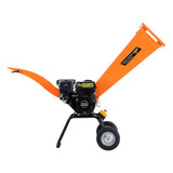 NNEDPE Ducar 7HP Wood Chipper Shredder Mulcher Grinder Petrol Orange