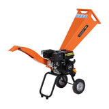 NNEDPE Ducar 7HP Wood Chipper Shredder Mulcher Grinder Petrol Orange