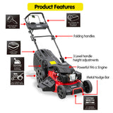 NNEDPE Wesco 196cc 4 Stroke Electric Start Lawnmower Refurbished