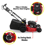NNEDPE Wesco 196cc 4 Stroke Electric Start Lawnmower Refurbished