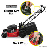 NNEDPE Wesco 196cc 4 Stroke Electric Start Lawnmower Refurbished