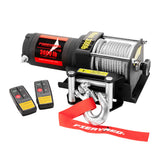 NNEDSZ FIERYRED 3000LBS/1361kg Electric Winch Car Steel Cable 12V Wireless Remote 4WD