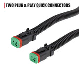 NNEDSZ LED Light Wiring Loom Harness Relay Kit Driving Lamp Plug Quick Fit High Beam
