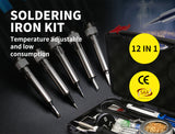 NNEIDS Soldering Iron Kit Electric Solder Kits Tool Wood Burning Welding Station Tips