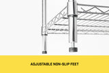 NNEDPE Syncrosteel Chrome Wire Shelving Storage Unit 1500x450mm - 1.8m High