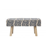 NNEIDS Upholstered Bench Set  NAVY BLUE