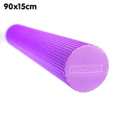 NNEDPE Powertrain EVA Yoga Foam Massage Roller 90x15cm - Purple