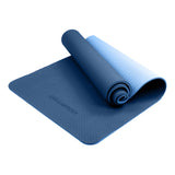 NNEDPE Powertrain Eco-Friendly TPE Pilates Exercise Yoga Mat 8mm - Dark Blue