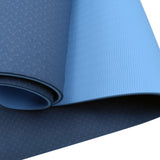 NNEDPE Powertrain Eco-Friendly TPE Pilates Exercise Yoga Mat 8mm - Dark Blue