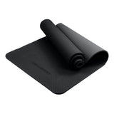 NNEDPE Powertrain Eco-Friendly TPE Yoga Pilates Exercise Mat 6mm - Black