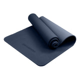 NNEDPE Powertrain Eco-Friendly TPE Yoga Pilates Exercise Mat 6mm - Dark Blue