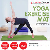 NNEDPE Powertrain Eco-Friendly TPE Yoga Pilates Exercise Mat 6mm - Green
