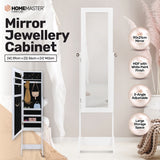 NNEDSZ Home M140cm Full Length Mirror Jewellery Cabinet Adjustable Angle