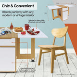 NNEDSZ Home MFolding Dining Table Lockable Wheels Various Fold Modes 135 x 74cm