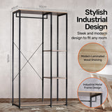 NNEDSZ Home MGarment Rack &amp; Shelving 3 Tier Sleek Stylish Modern Design 1.67m