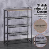 NNEDSZ Home MDisplay Shelf/Rack 5 Tier Sleek Modern Industrial Design 83cm
