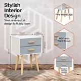 NNEDSZ Home M2 Drawer Side Table Sleek Modern &amp; Stylish Neutral Design 61cm