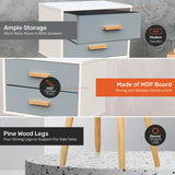 NNEDSZ Home M2 Drawer Side Table Sleek Modern &amp; Stylish Neutral Design 61cm