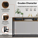 NNEDSZ Home MVogue Wood Tone Console Table Rustic Flawless Design 110cm