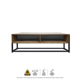 NNEDSZ Home MVogue Wood Tone Coffee Table Stylish Rustic Flawless Design 110cm
